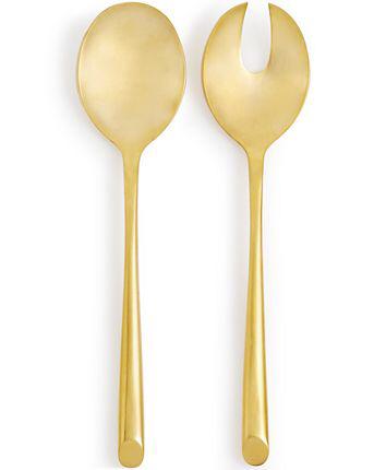 Hotel Collection 18/0 Stainless Steel 2-Pc. Gold-Tone Serving Set, Created for Macy's