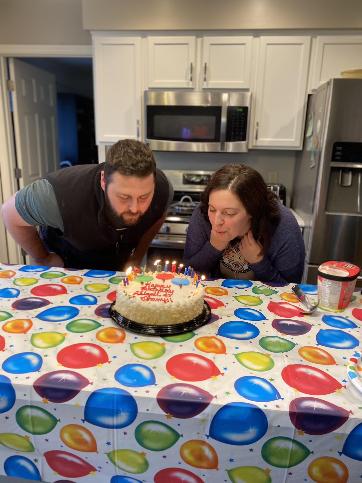 Celebrating our birthdays together in Pittsburgh