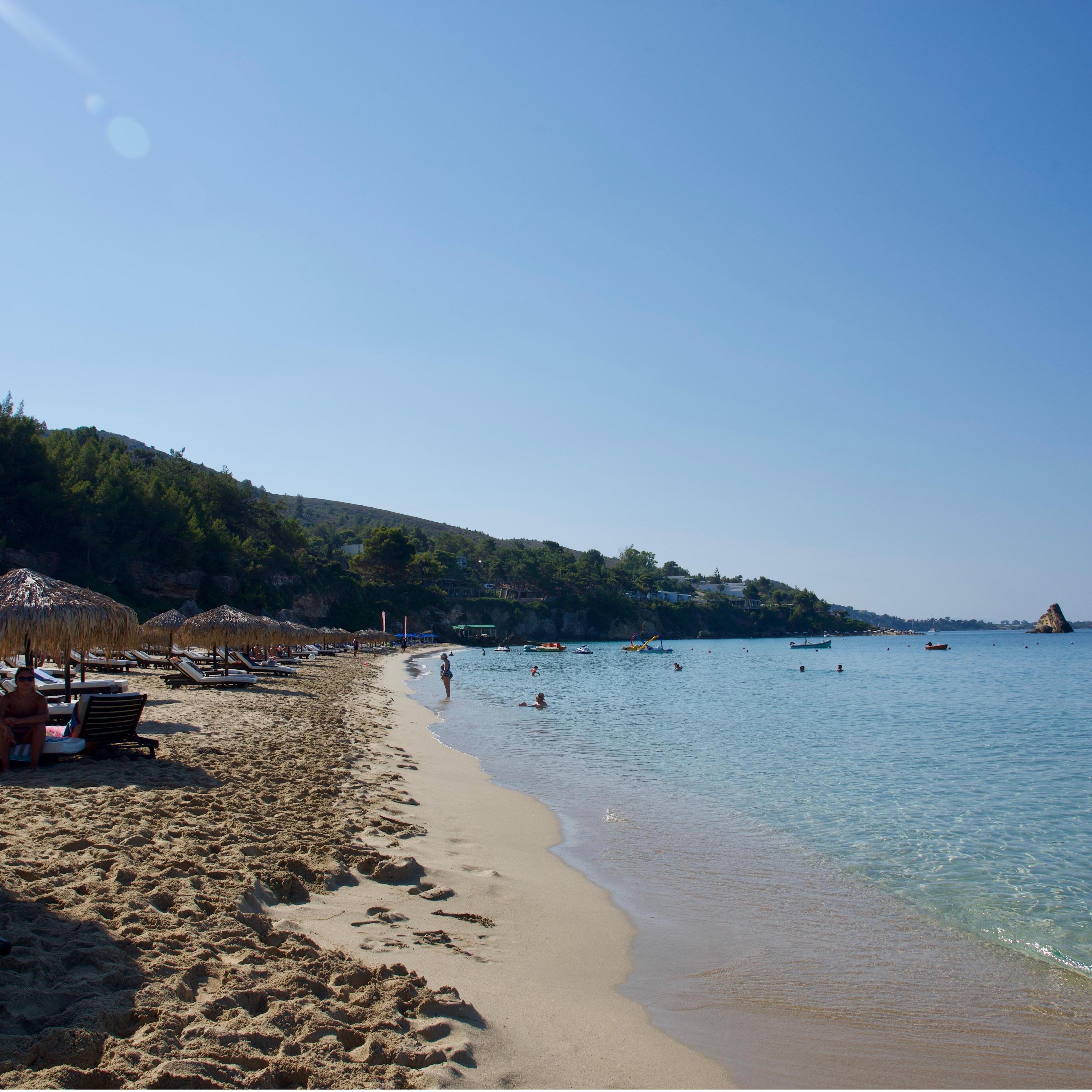 Soak up the sun at Makris Gialos.