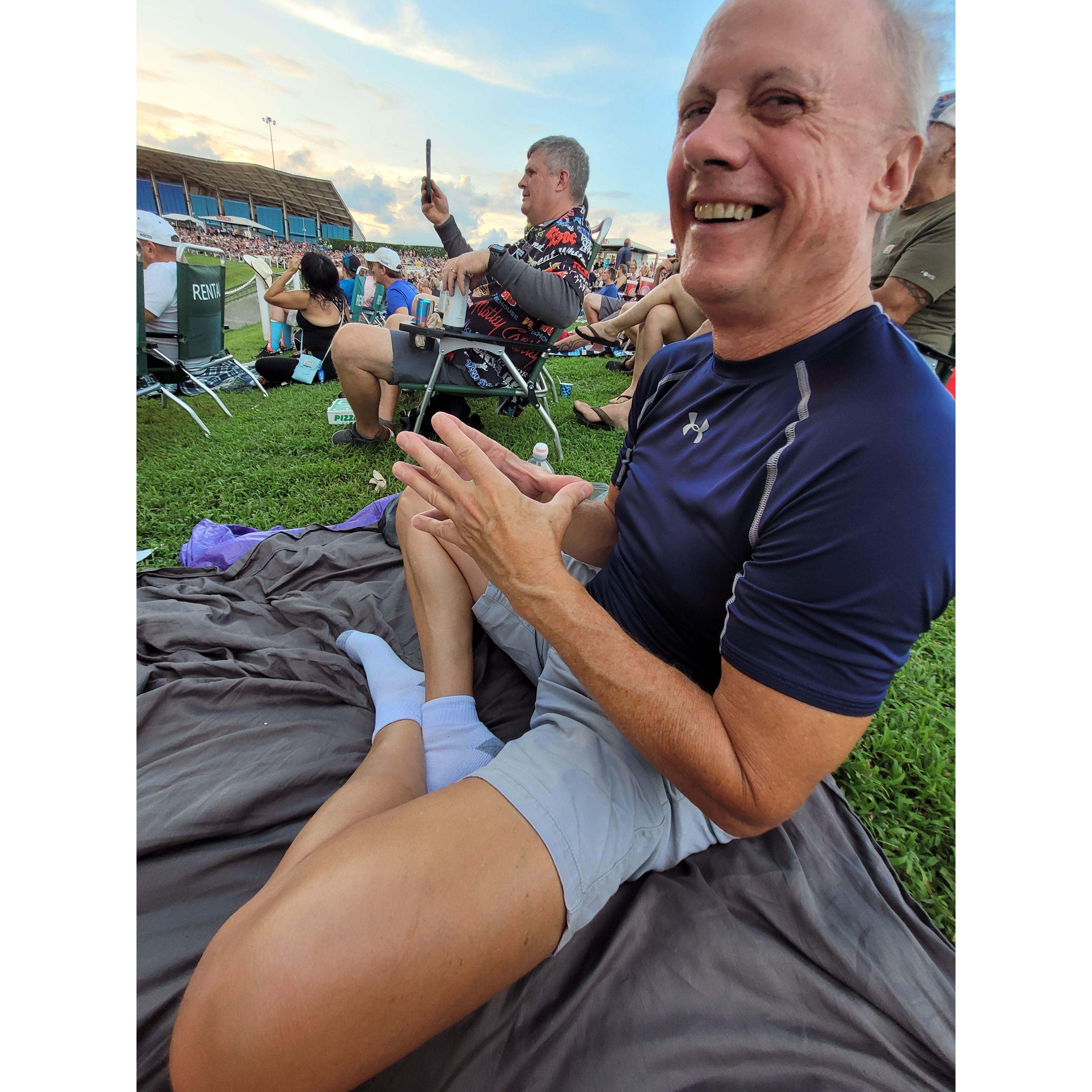 Pat being Pat at a concert