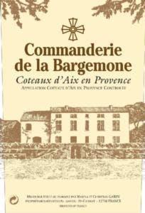 Commanderie de la Bargemone Rose 2016