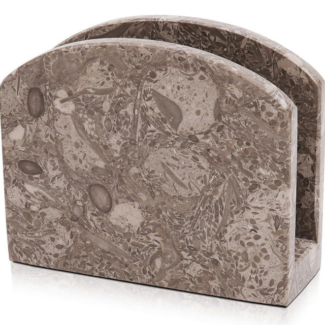 Radicaln Marble Napkin Holder 5.5" Inch Oceanic Handmade Dining Table Napkins Holder - Simple Modern Home & Kitchen Paper Towel Holder Countertop - Used as Home Décor & Bar Napkins