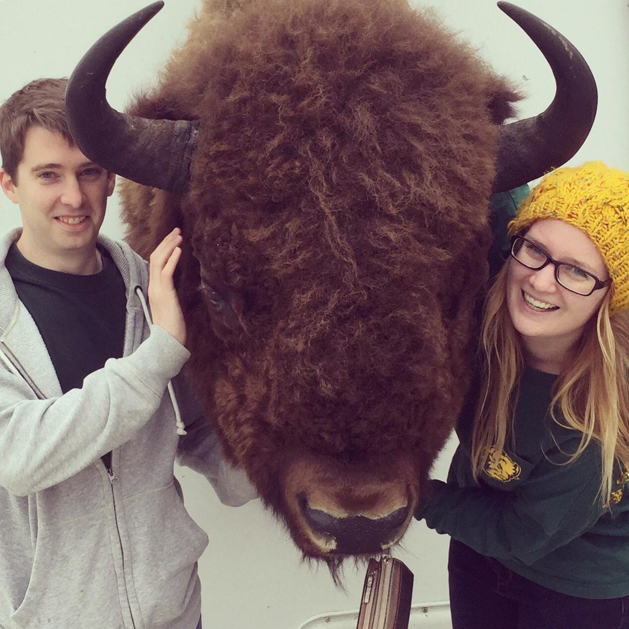 Showing our Bison Pride! Sophie's family are big NDSU fans.