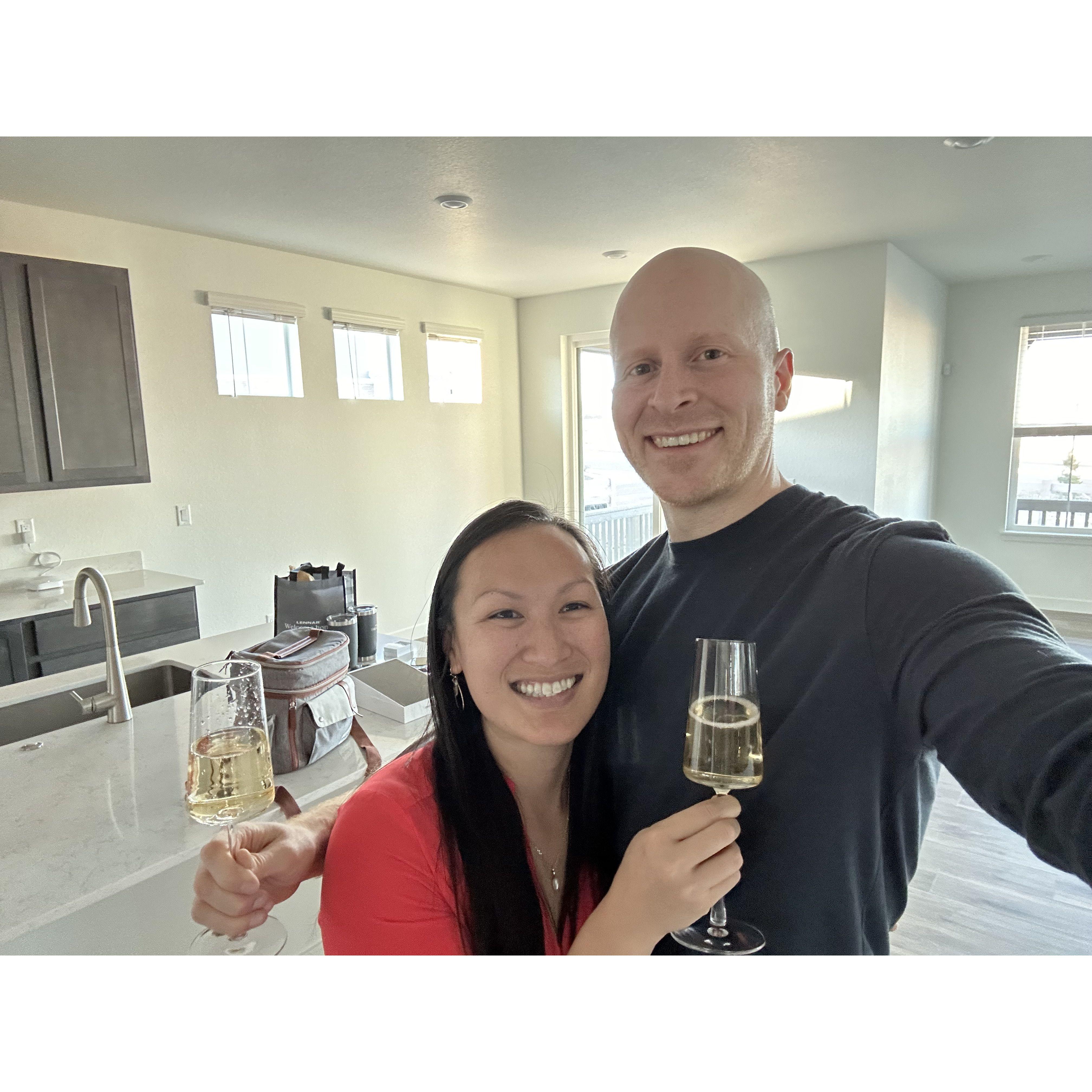 When we closed on our house in 2023!