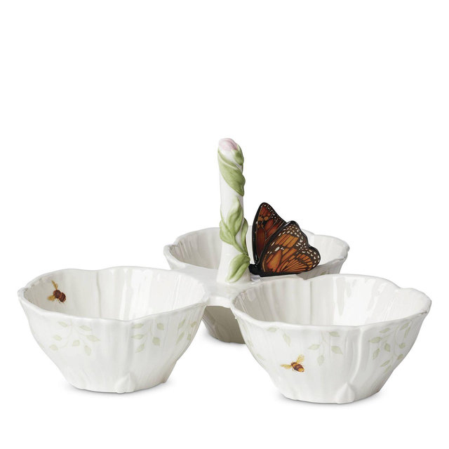 Lenox Butterfly Meadow 3 Section Server