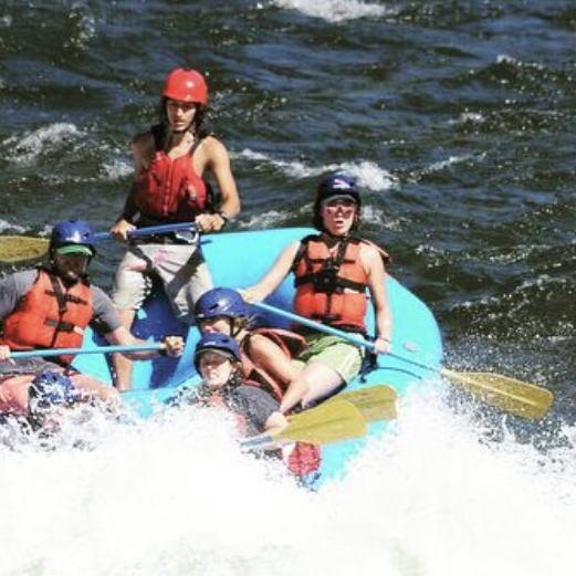 Summer 2018. Caleb & Dana become friends. Rafting the South Fork on the American River.