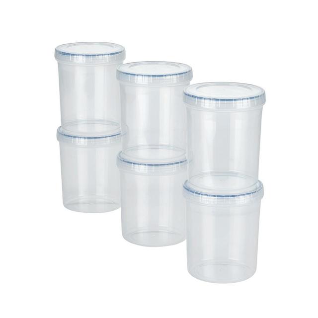 Lock n Lock Easy Essentials Twist 34-Ounce Food Storage Containers, Set of 6