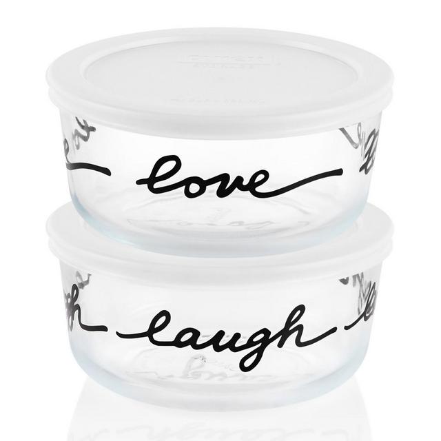 Pyrex Decorated Celebrations 4-Pc. Storage Set