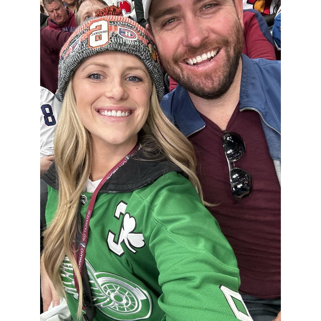 When Evan first said 'I love you' - at a Red Wings vs Avalanche Game - January 2023