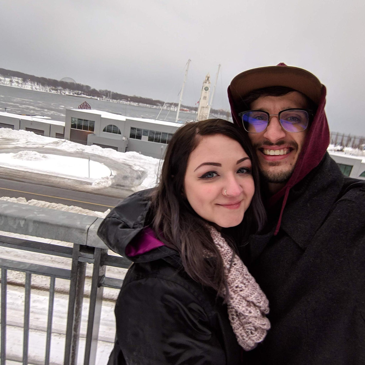 our first photo together!