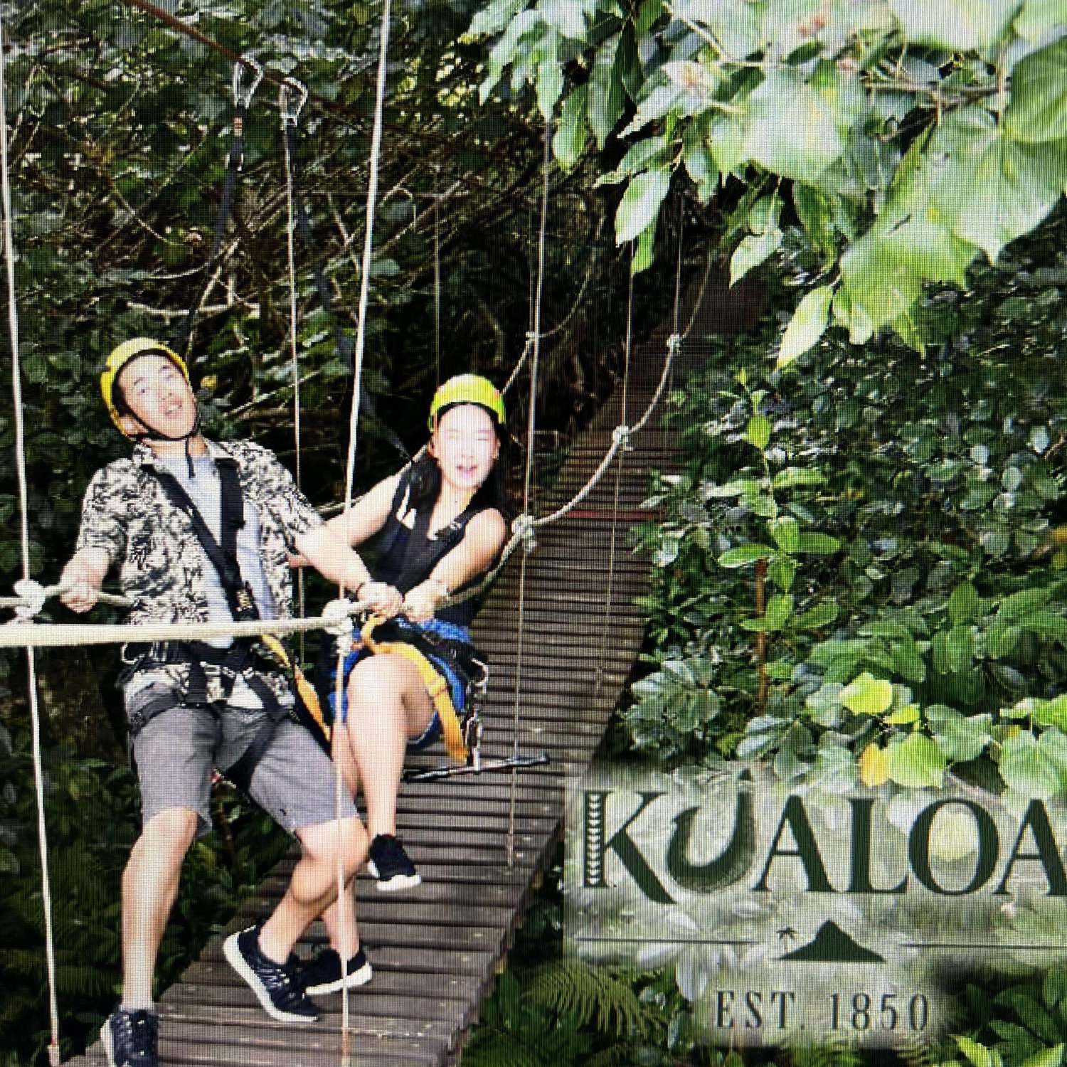 That time we went ziplining at Kualoa Ranch in Oahu!