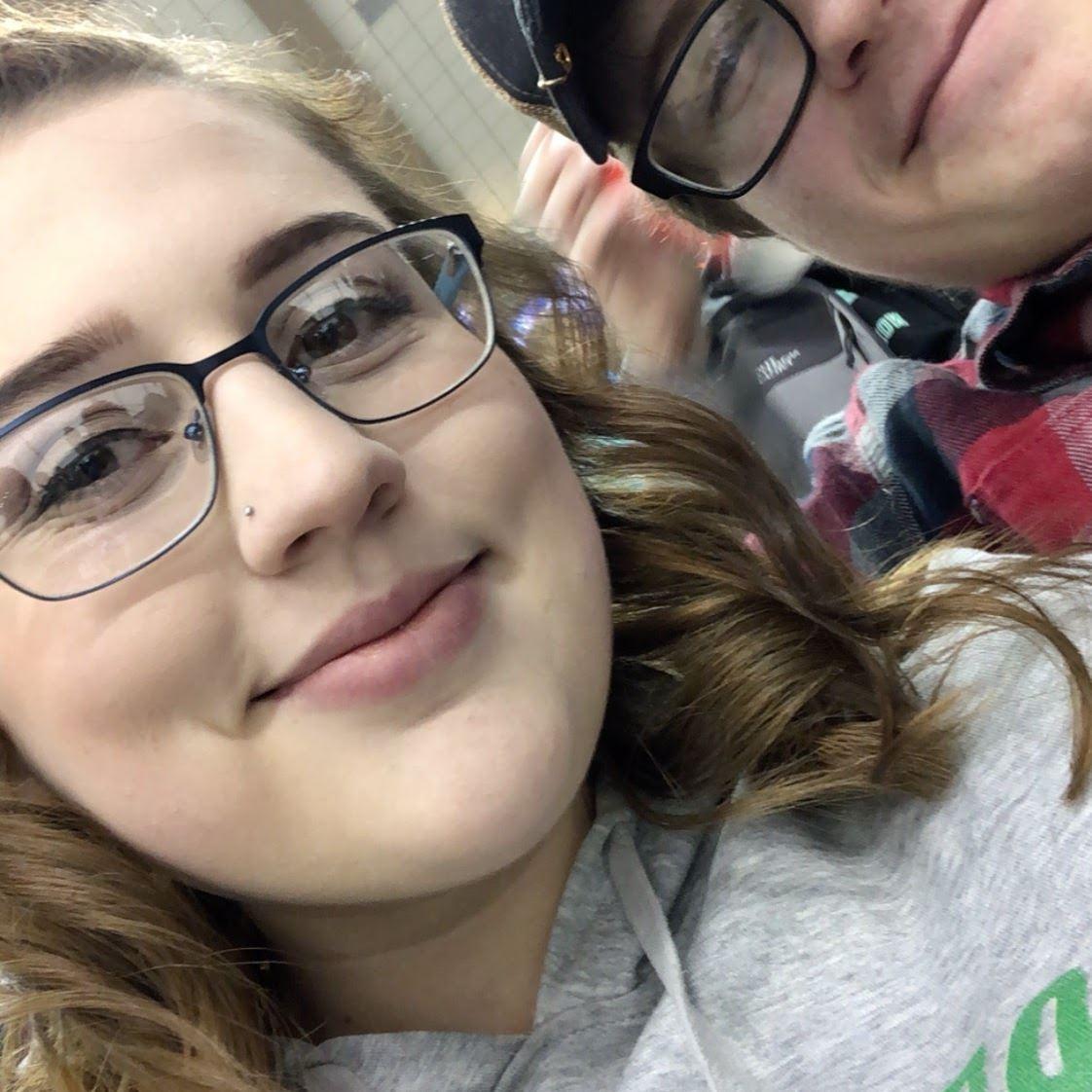 our first hockey game together 