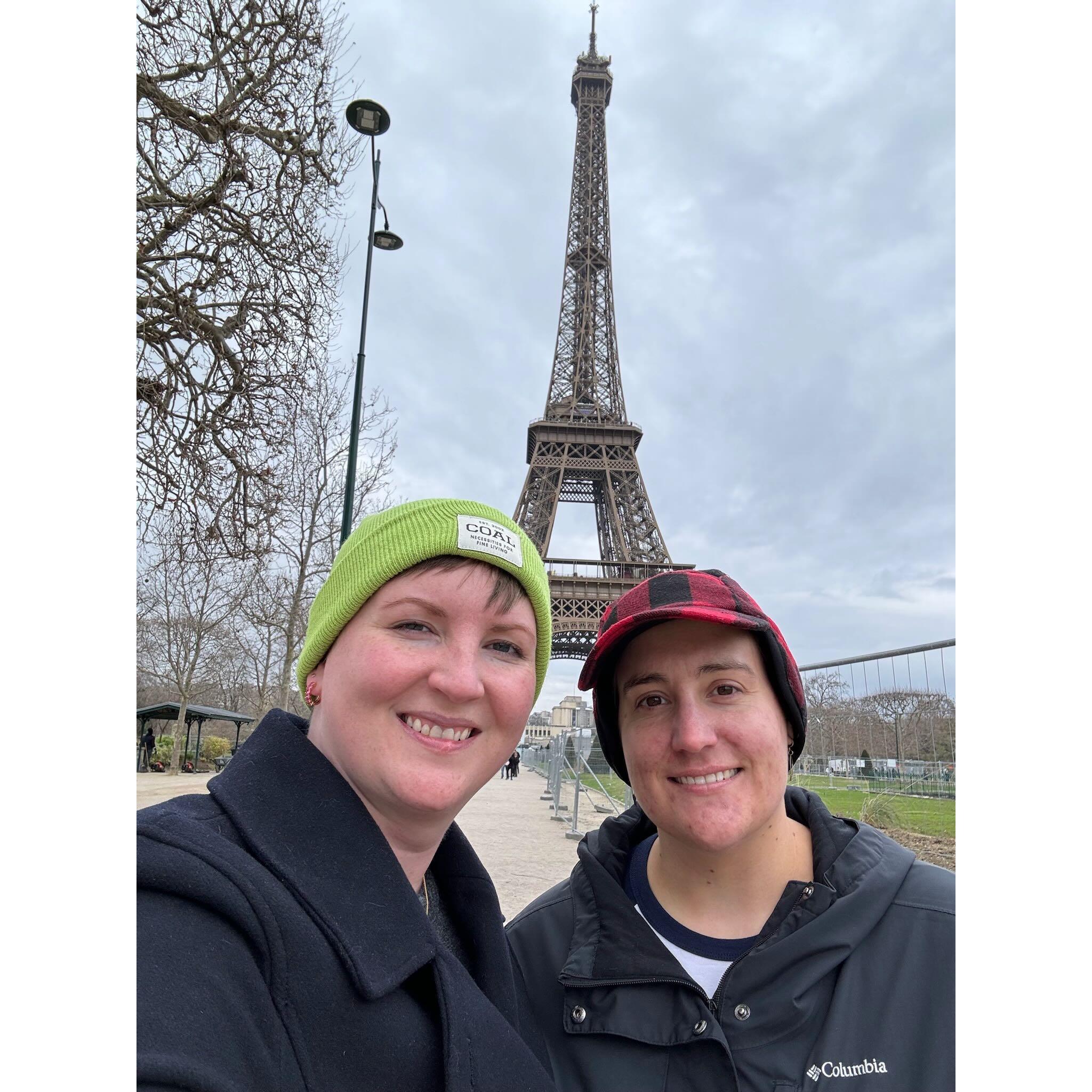 The Eiffel Tower selfie