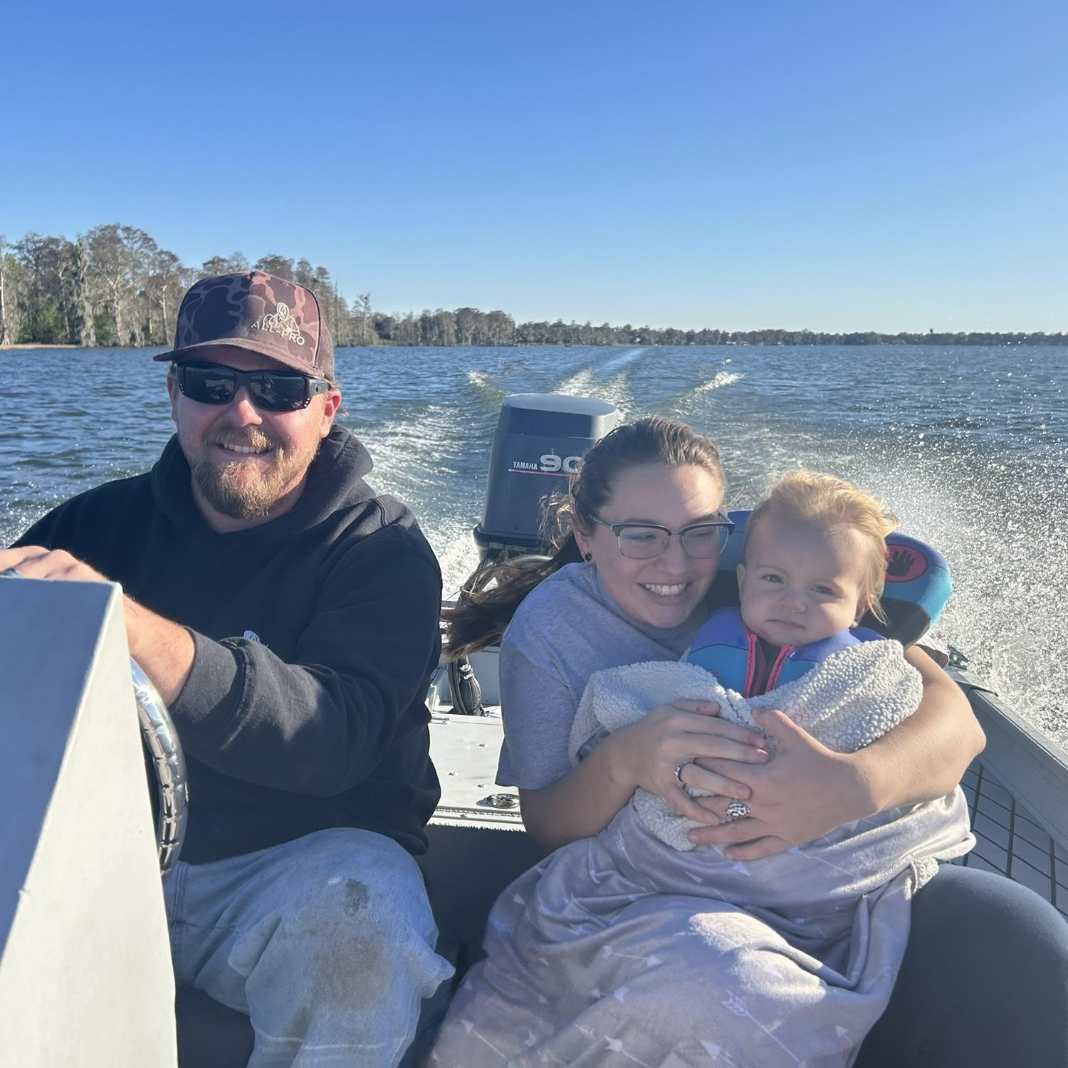 They love being on the water!