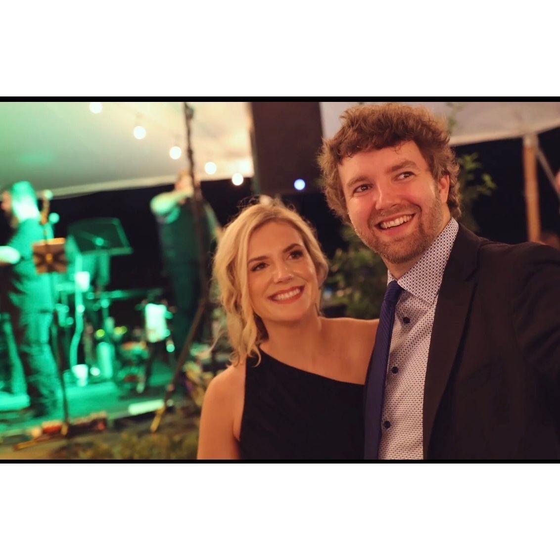 Celebrating Hunter and Olivia's wedding at Bayou Point.