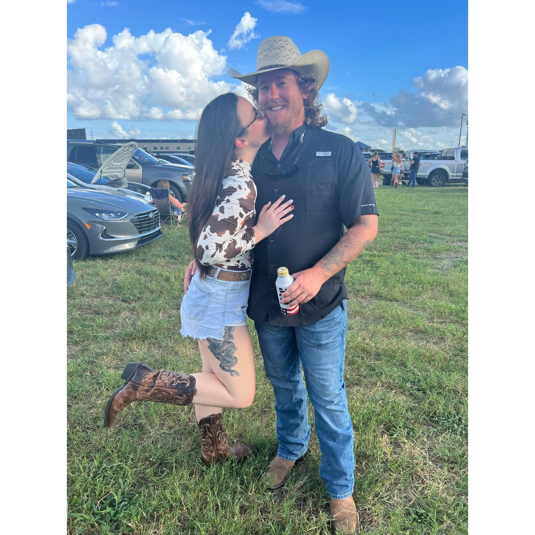 Our first concert together! (Bonus points because it was Luke Combs)