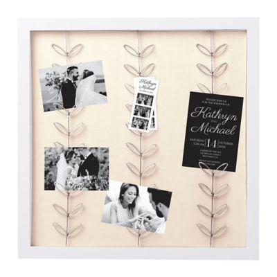 Pearhead® 30-Photo Wedding Collage Clip Frame in White