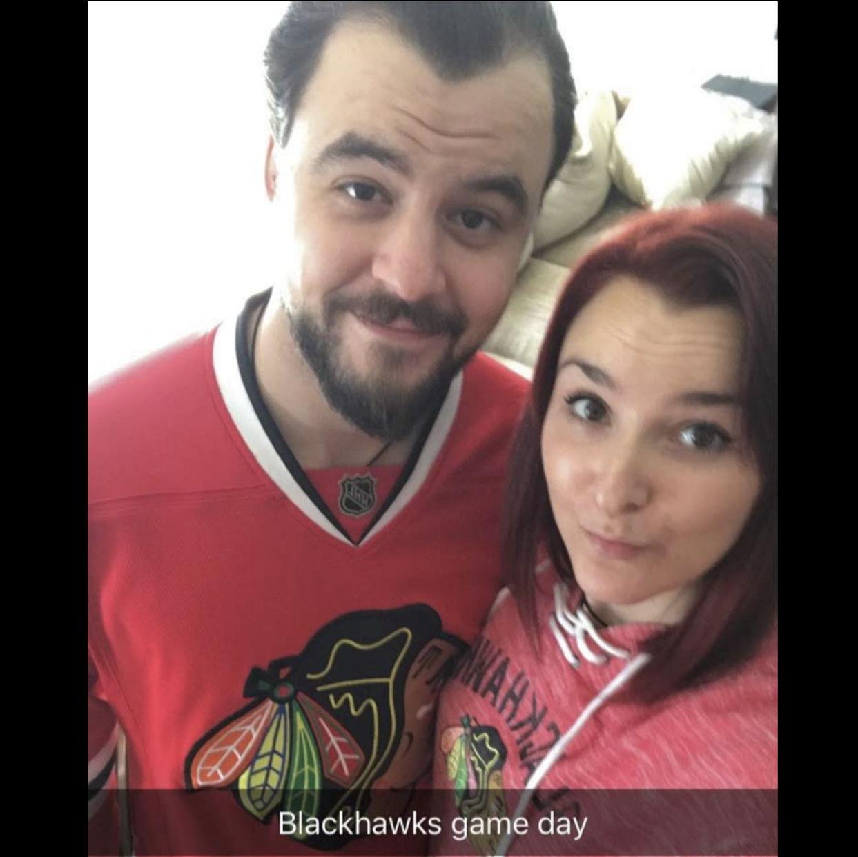 Our first Blackhawks game together 3/4/2018