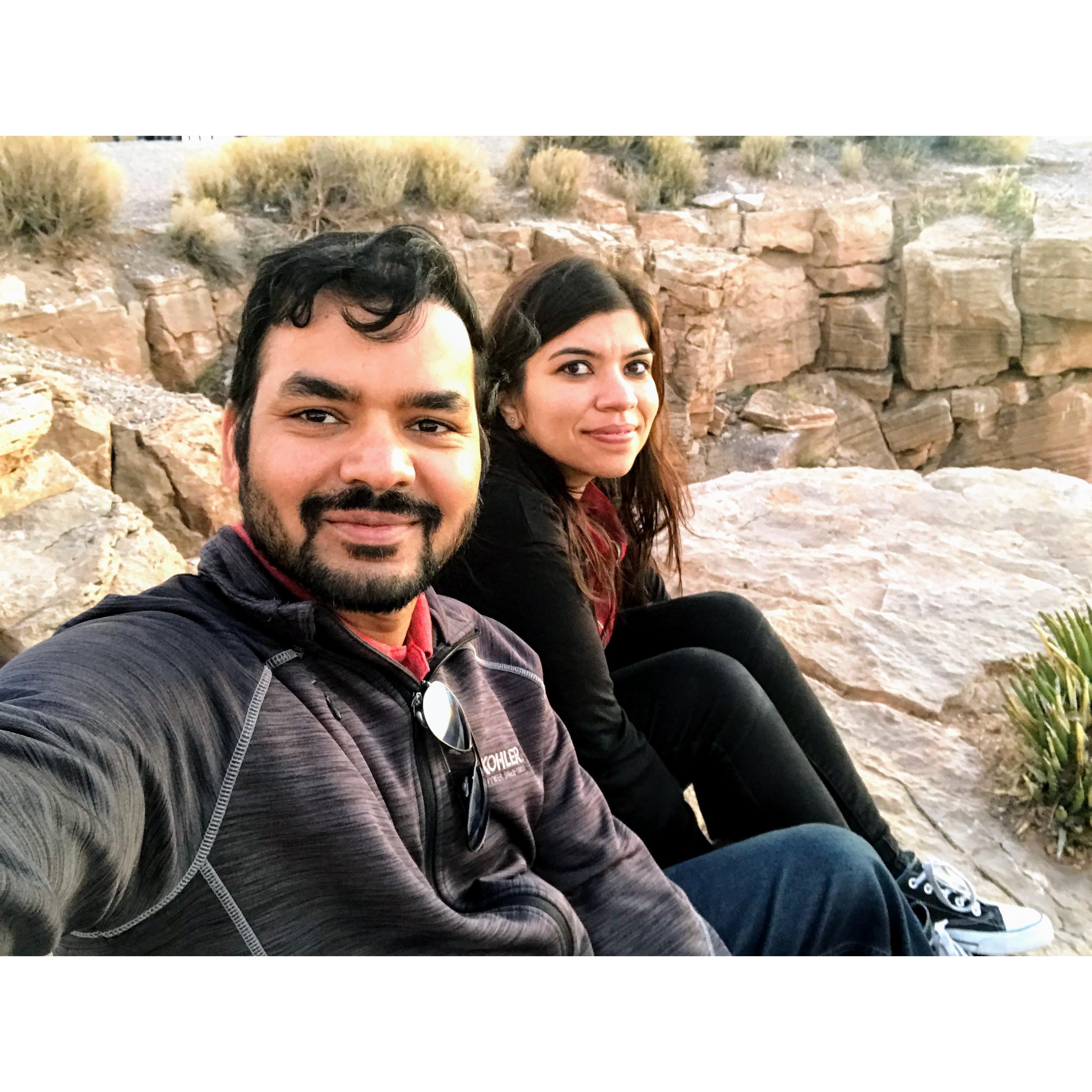 Then we sat on the edge of the earth, our feet dangling over the side, and marvelled that we had found each other. - Grand Canyon, NV