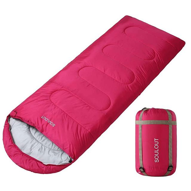 Sleeping Bag -3-4 Seasons Warm Cold Weather Lightweight, Portable, Waterproof Sleeping Bag with Compression Sack for Adults & Kids - Indoor & Outdoor: Camping, Backpacking, Hiking