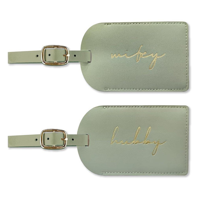 Hubby and Wifey Gifts Tags, Wedding Gifts for Couples 2025, Luggage Tags for Suitcases, Bridal Shower Gifts for Vacation, Bride Gifts Honeymoon Travel Essentials