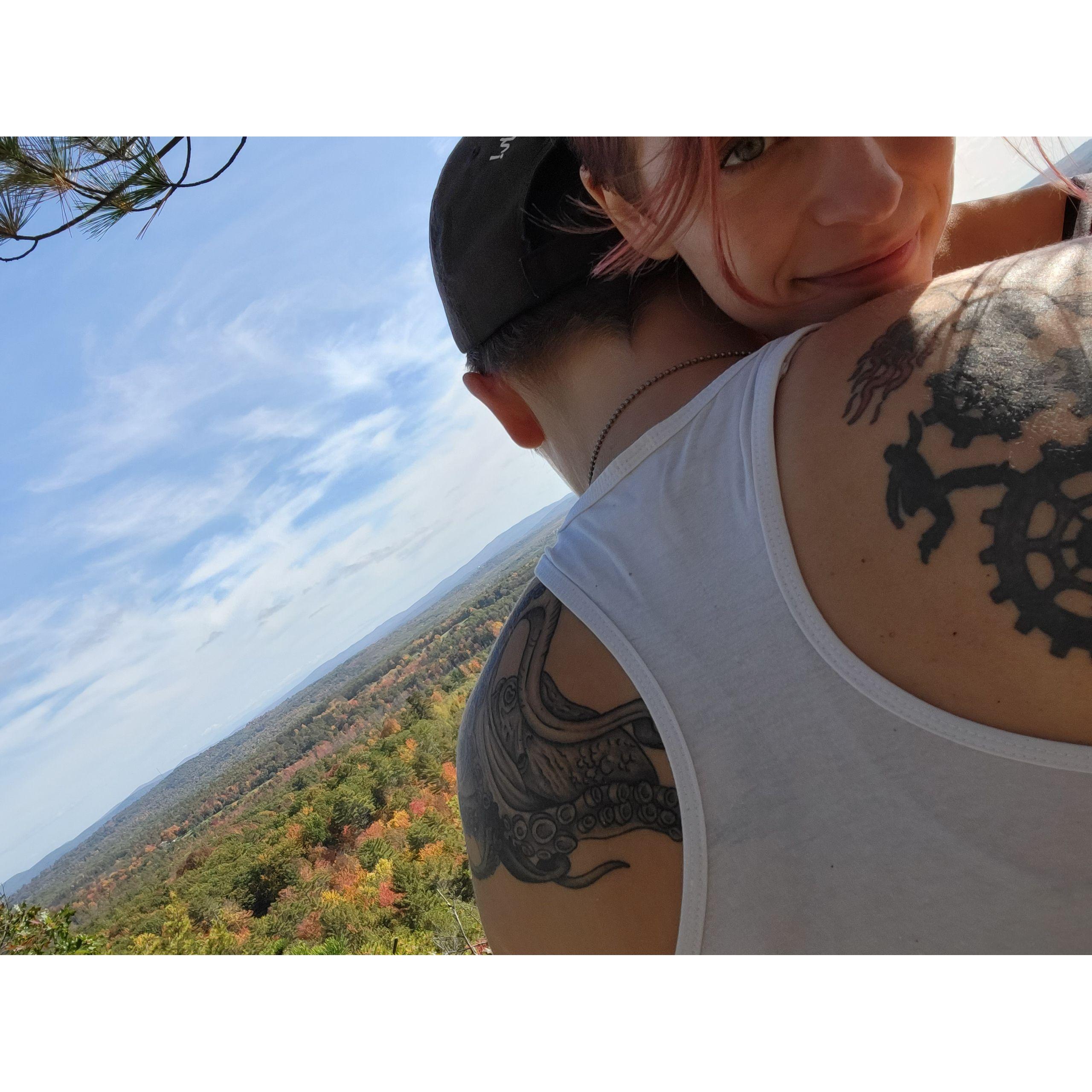 Having a moment on Monument Hill. A Monument Hill Moment.