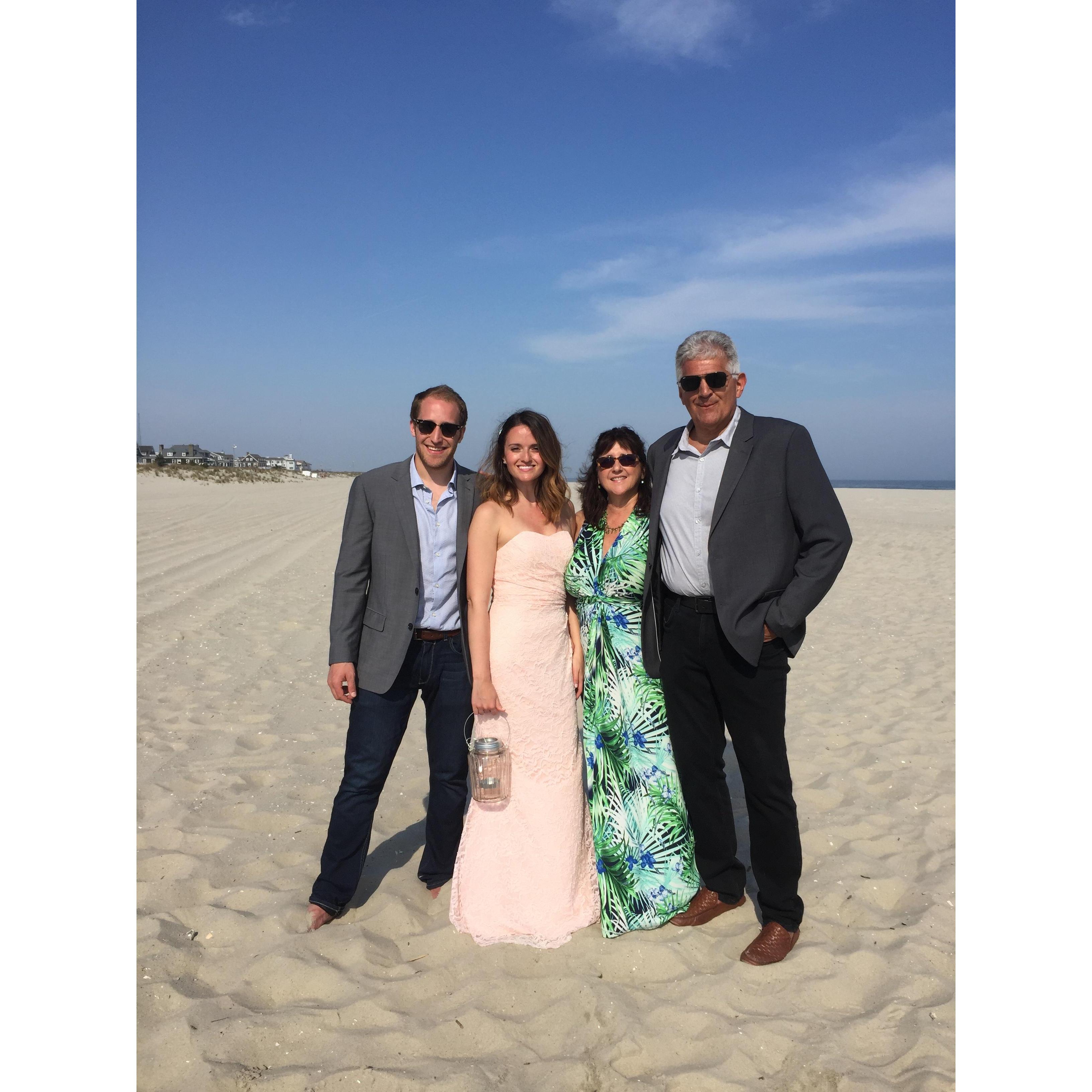 With family at a cousin's wedding in Cape May, NJ