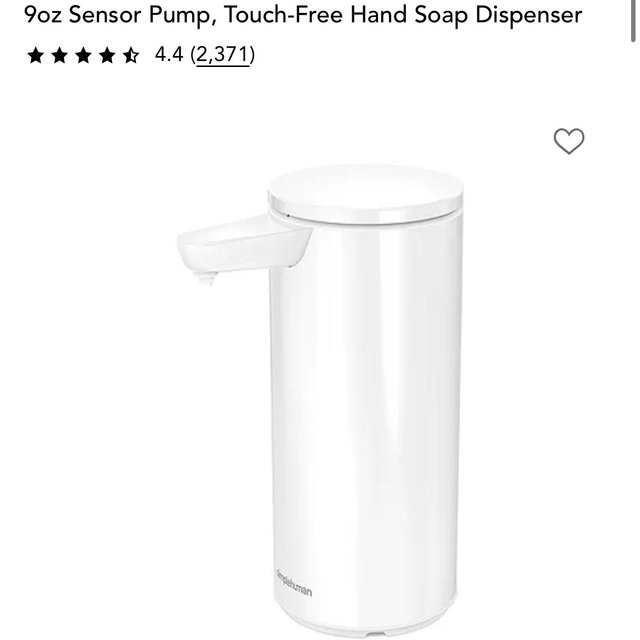 9oz Sensor Pump, Touch-Free Hand Soap Dispenser