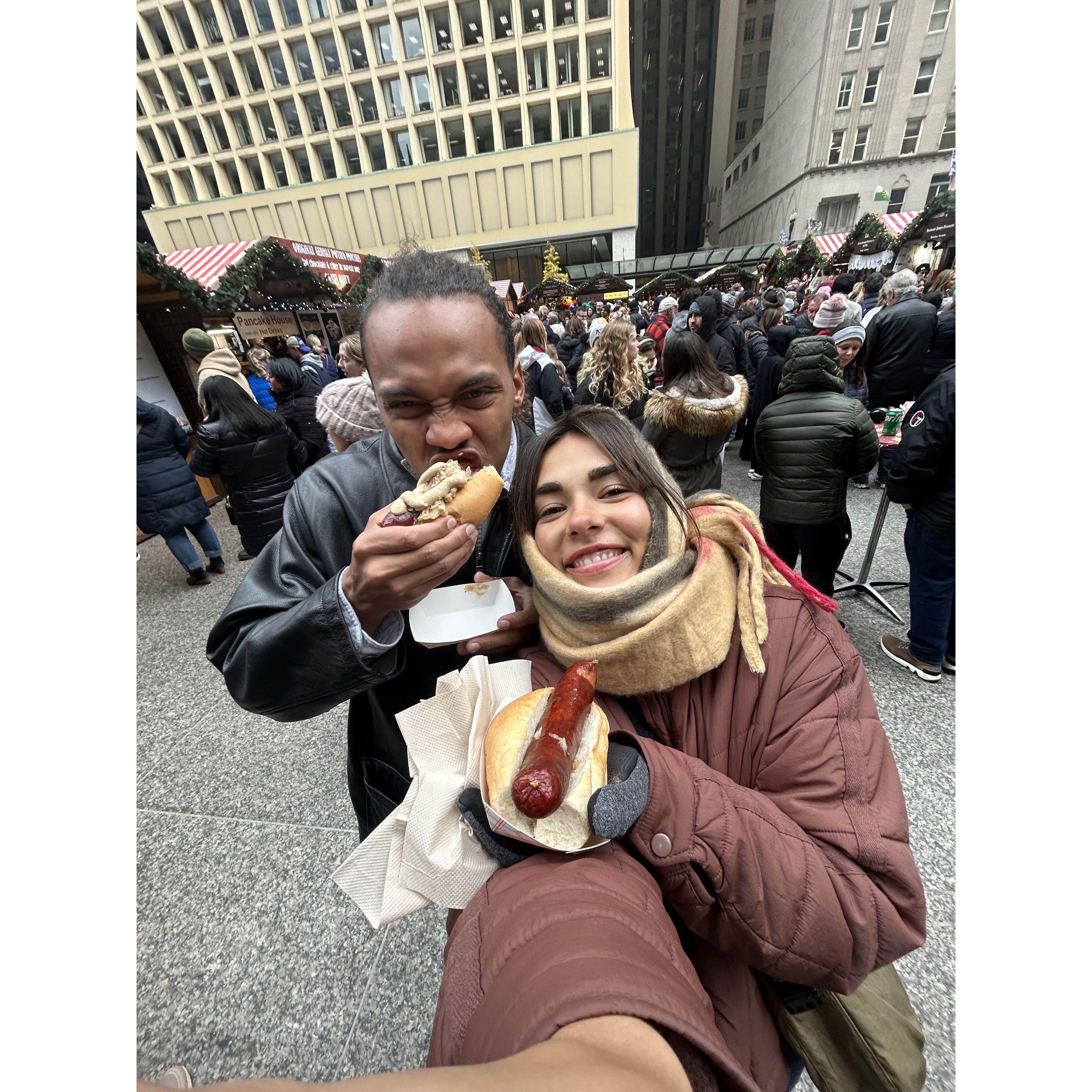 We decided to take another trip into the city with just us two and had so much fun trying fun foods...