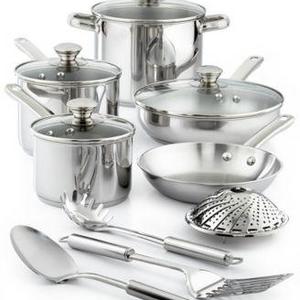 Tools of the Trade - Stainless Steel 13-Pc. Cookware Set, Created for Macy's