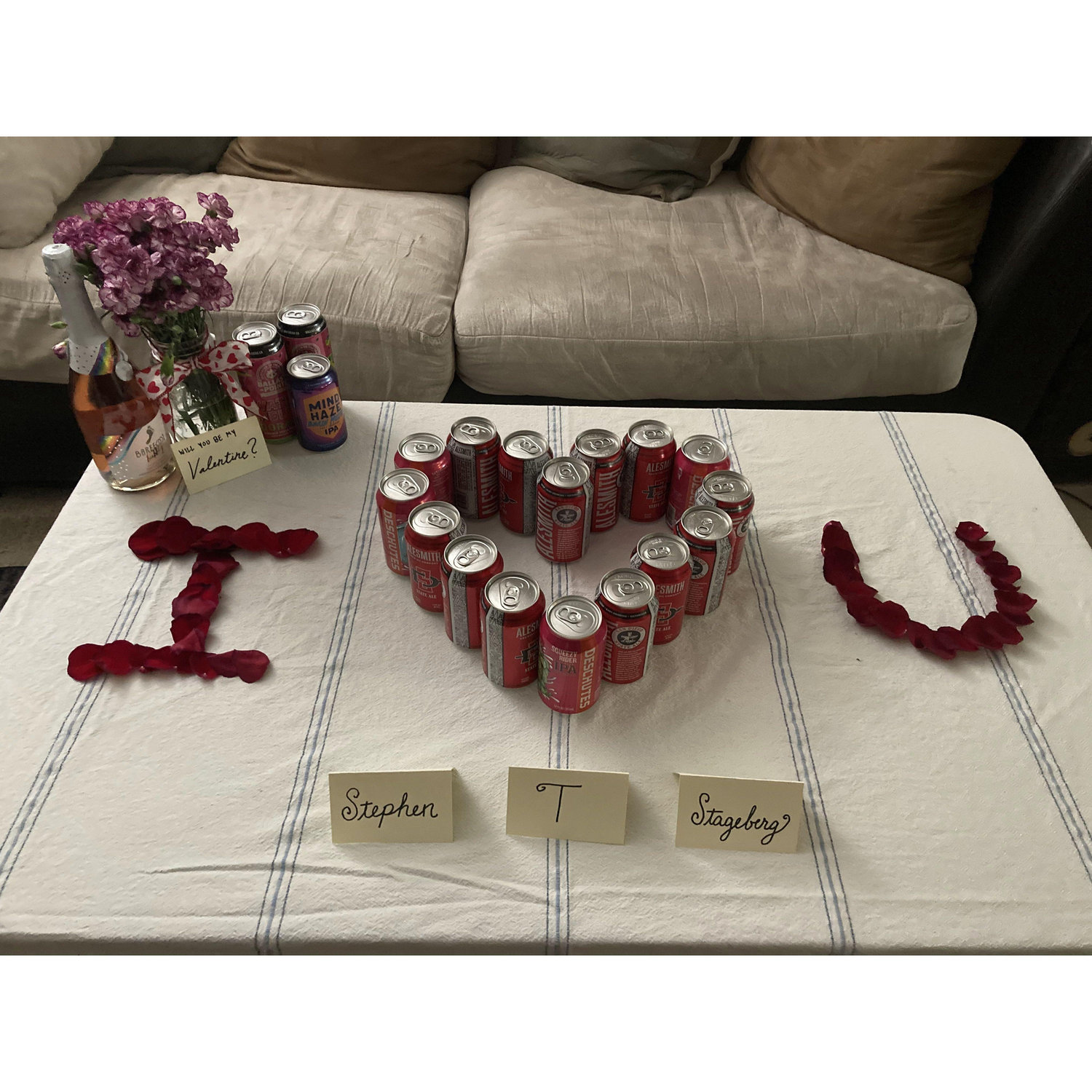 Asking someone to be your valentine is risky business. Fortunately, Stephen said yes.

Valentine's Day x2: Sierra's Surprise to Stephen