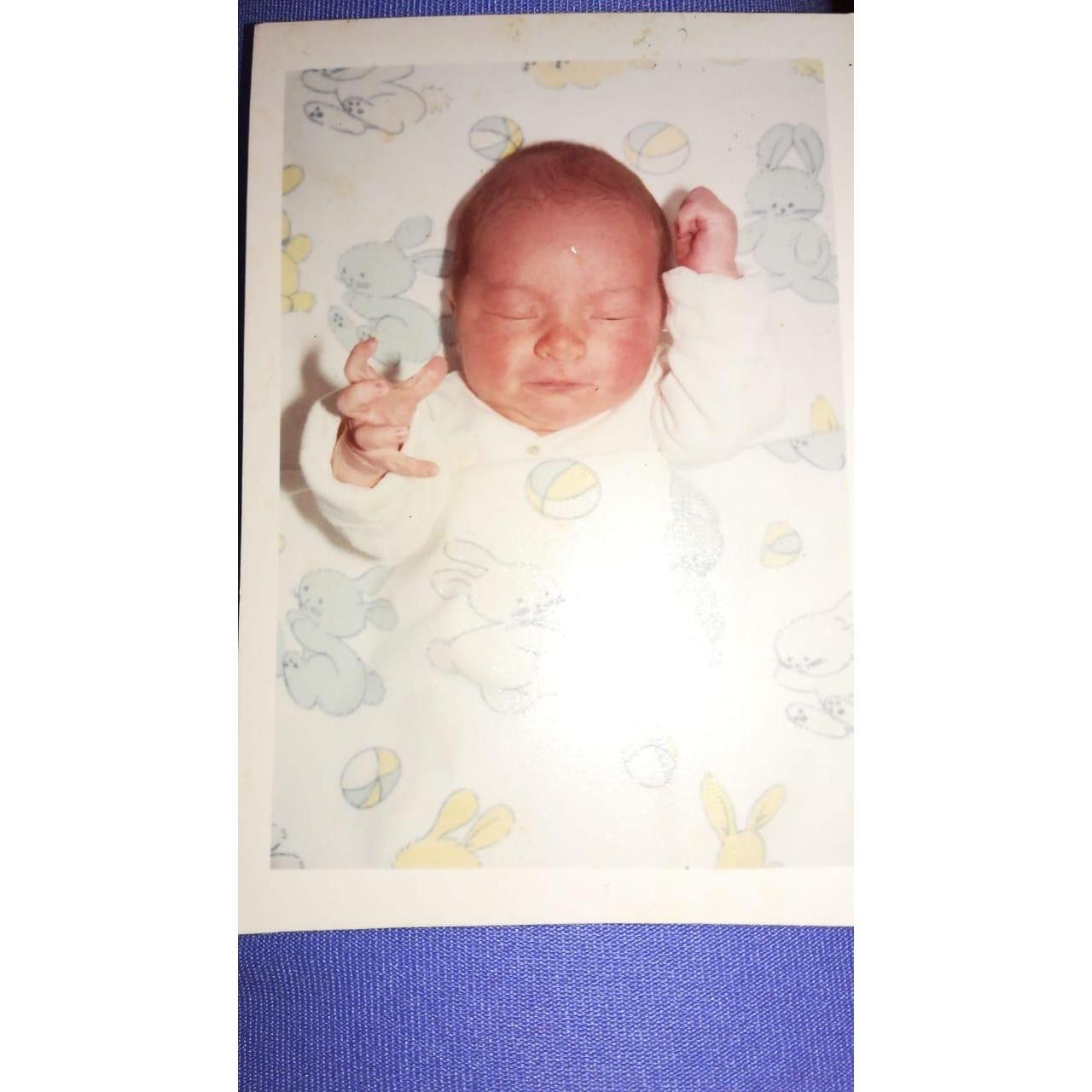 Time to reminisce!! Throwing it way back here - back to 1985! Here is sweet baby Andres. Awwww!