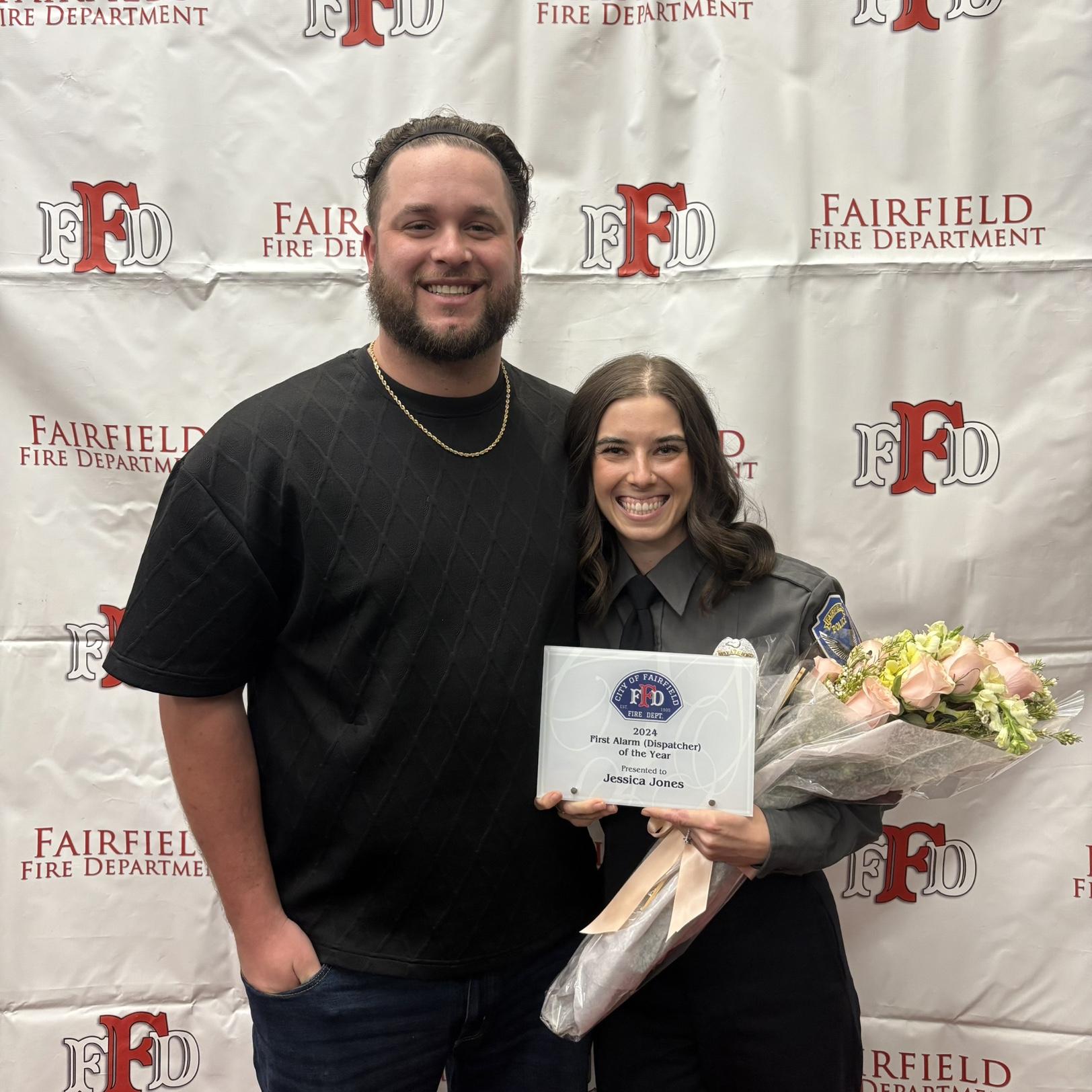Jessie’s award ceremony for Fire Dispatcher of the Year 2024