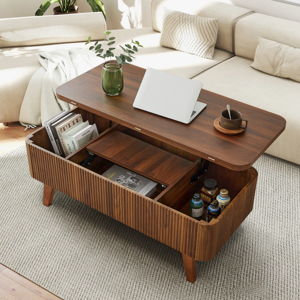 Lift Top Coffee Table With Storage - Walnut | Ophelia & Co.