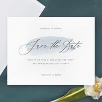 Violin Stroke | Blue | Zola Save The Dates