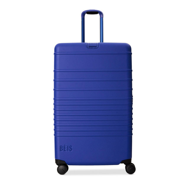 BÉIS Large Check-in Roller in Cobalt Blue