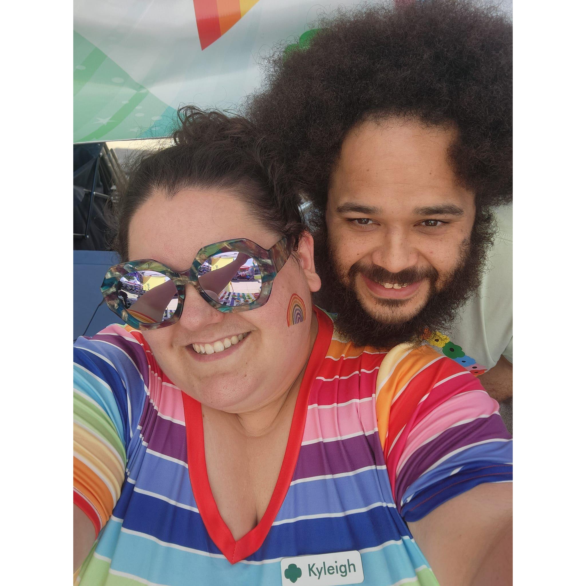 2024 - At Arlington PRIDE for a Girl Scout event