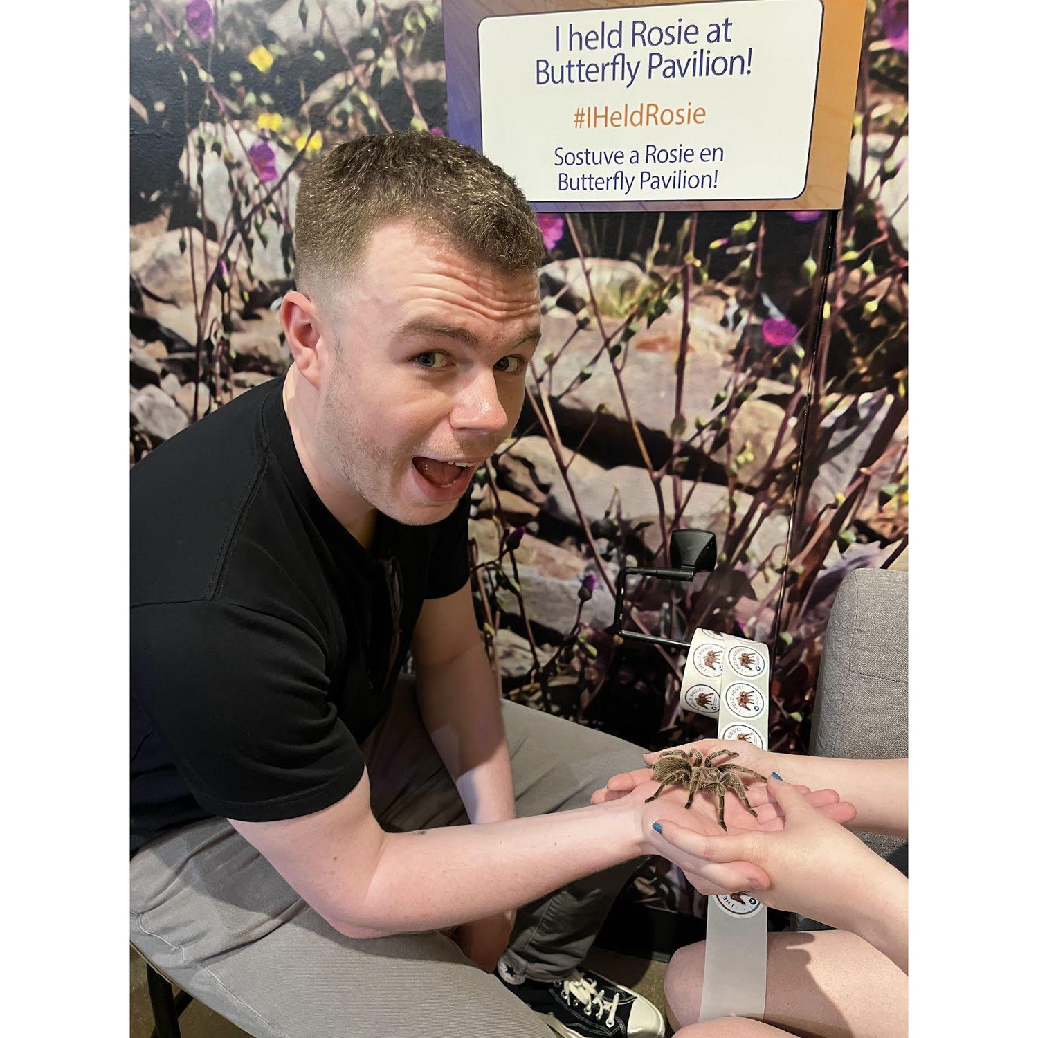 Zach held Rosie too! 🕷️💪✨