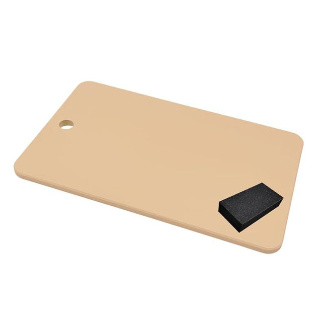 Kitchen Star Tsukihoshi Rubber Cutting Board Made in Japan,Dishwasher-Safe Size:14.96×9.06×0.39inches(385×233×10mm) Equipped with a Cutting Board Scraper for Synthetic Rubber Cutting Boards (L)