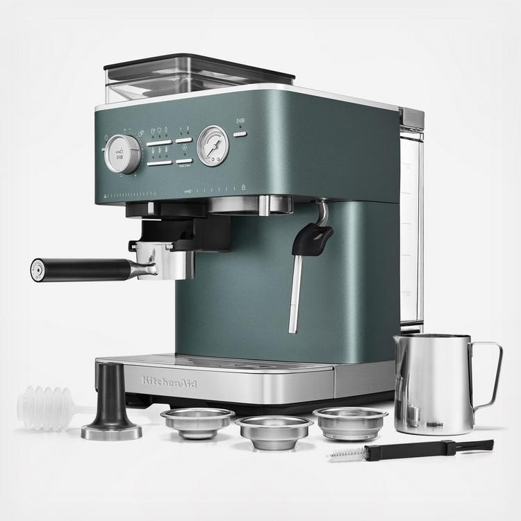 KitchenAid, Semi-Automatic Espresso Machine with Burr Grinder Zola