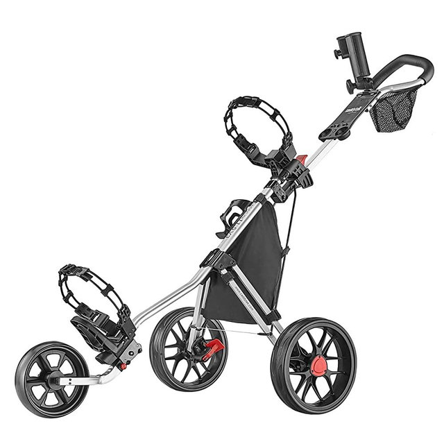 Caddytek CaddyLite 11.5 V3 3 Wheel Golf Push Cart - SuperLite Deluxe, Lightweight, Easy To Fold Caddy Cart Pushcart
