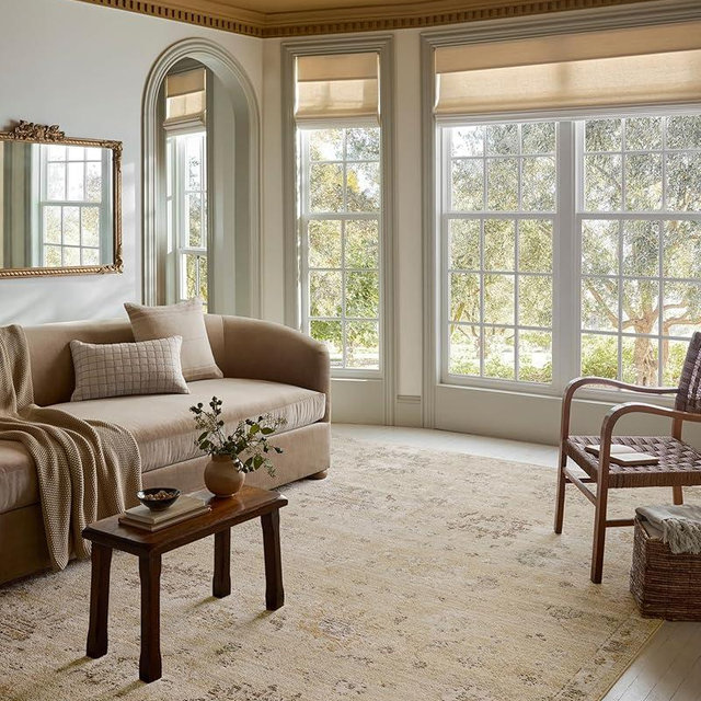 Loloi Magnolia Home by Joanna Gaines Pace Collection PAC-05 Apricot/Multi 5'-3" x 7'-6" Area Rug