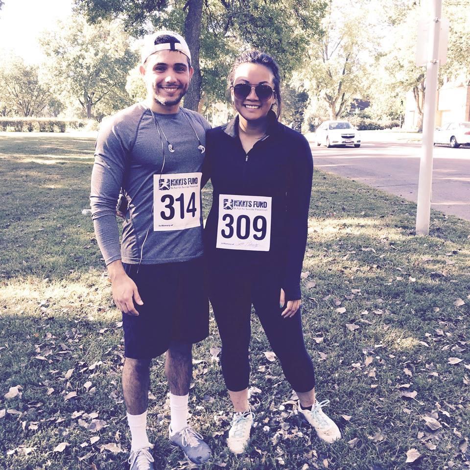 Our first 5K together in Vermillion, SD 2015