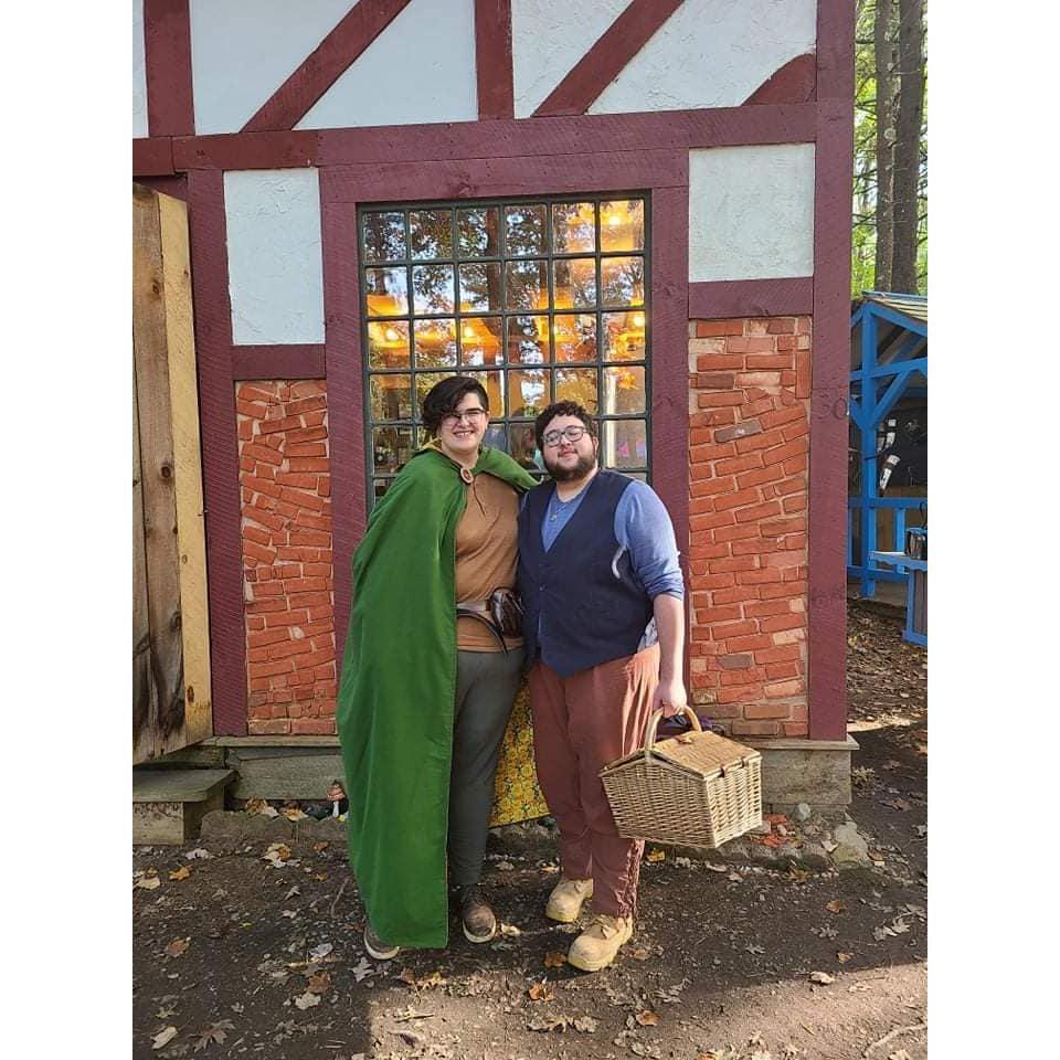 A lovely stranger got this pic of us at King Richard's Faire!