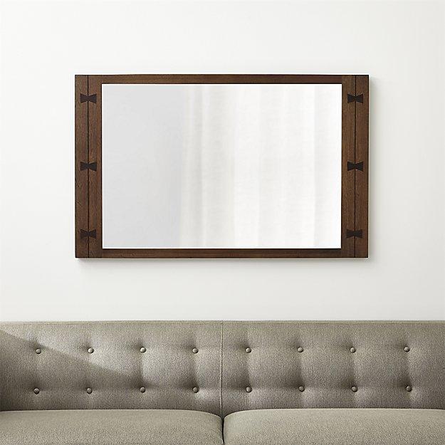 Monarch Shiitake Wood Frame Wall Mirror
