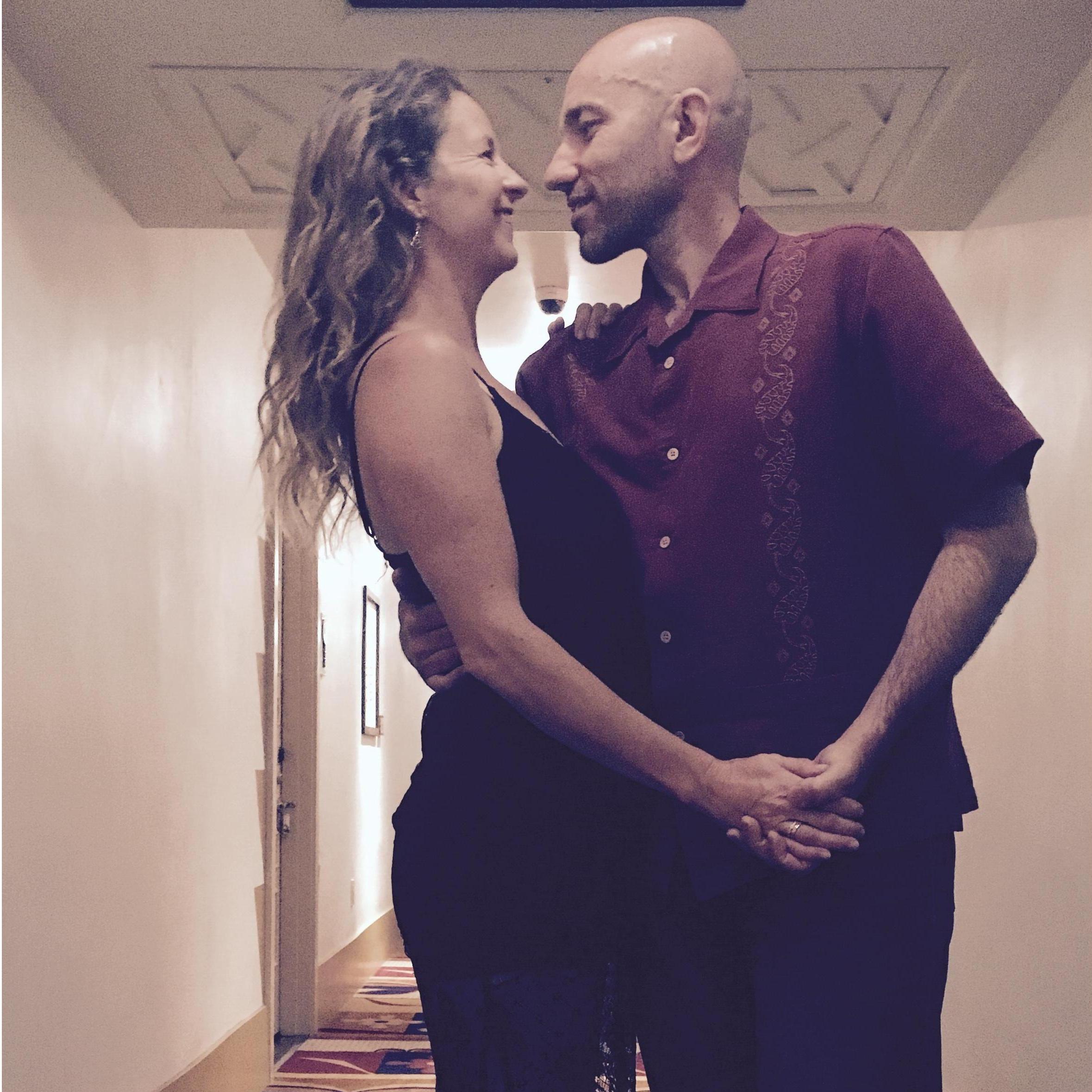 One of our first romantic vacations in Santa Fe, NM.