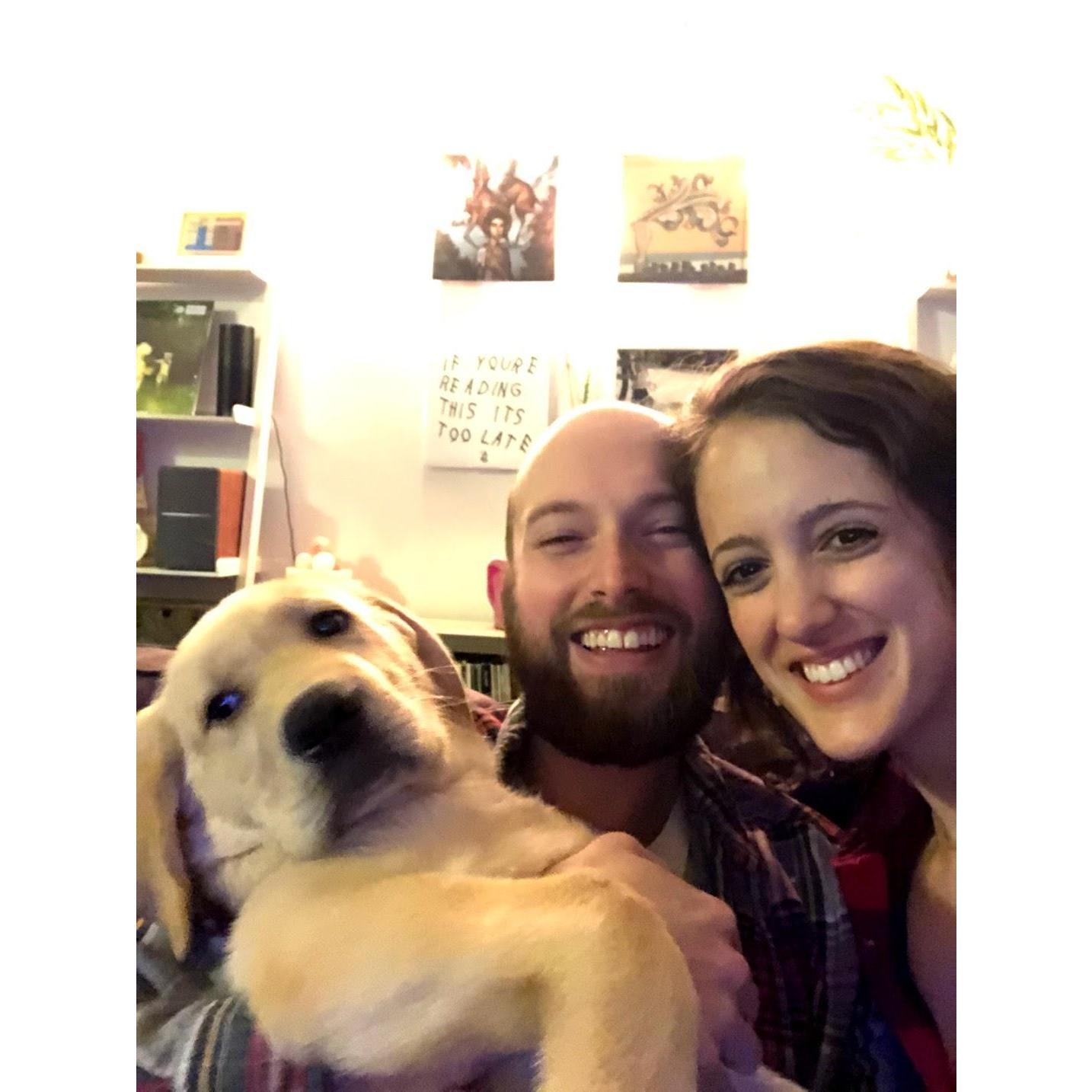 First family pic with our son, Mookie