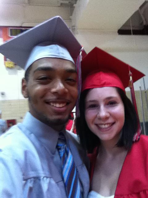 High school graduation. Our very first photo!