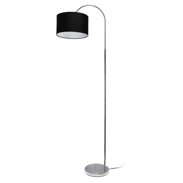 Arched Floor Lamp with Shade Black - Simple Designs