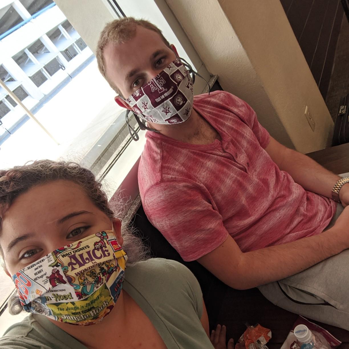 Our first time flying together!